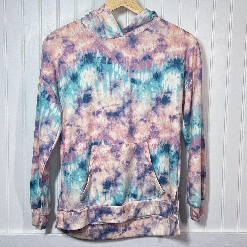 Chill Collective Hoodie Tie Dye Hippie Pastel Barbie Coquette Pink Blue Pullover